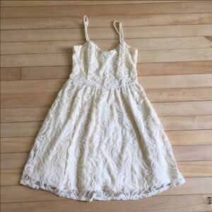 Nordstrom Cream Lace Dress Size Small